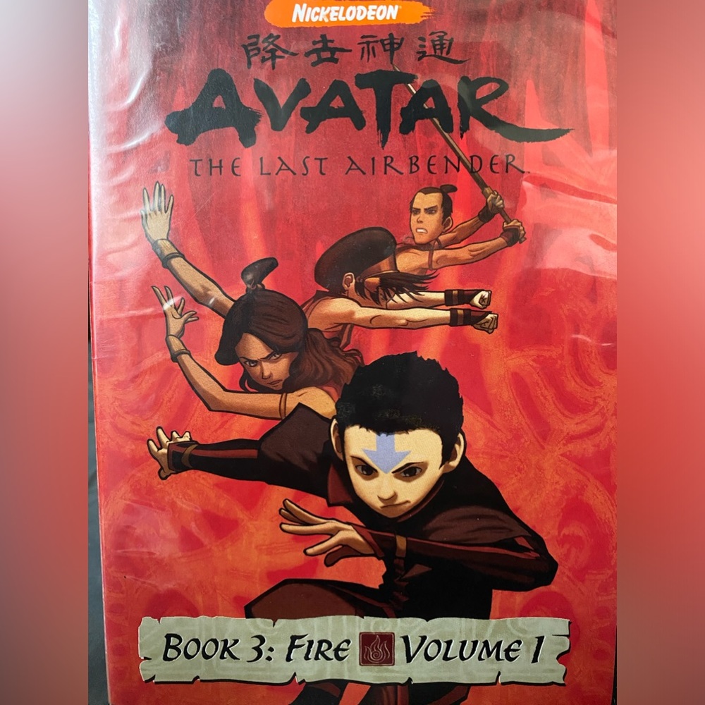 Avatar The Last Airbender Book 1:Water Volume 3,4,5 Book 3: Fire Volume 1